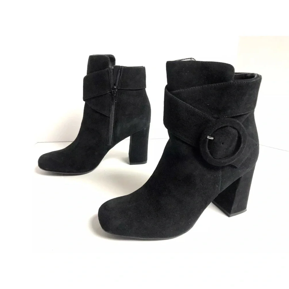 Naturalizer Women’s Rae, Black Ankle Booties, Size 7.5 M